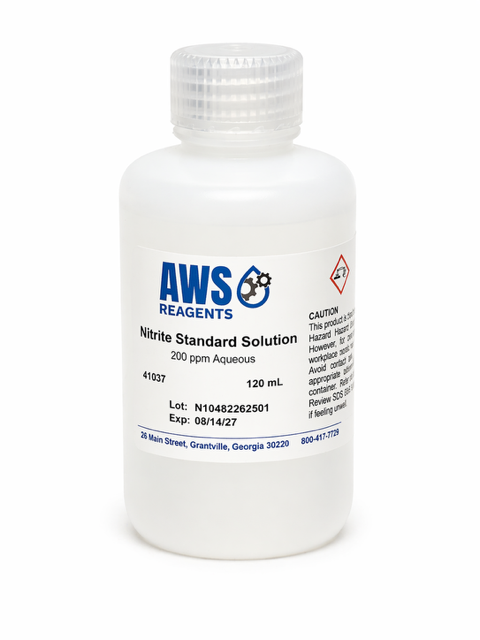 200 ppm Nitrite (NO₂⁻), equivalent to 60.9 ppm Nitrogen (N) 120mL